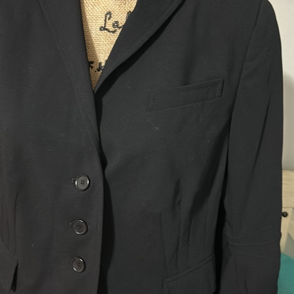 Akris Punto black blazer with polka dot inner lining - Picture 3 of 8